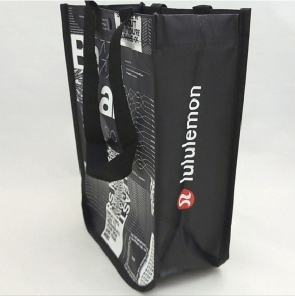 Lululemon  3 Reusable Totes Caryall Red Black Be all in - Picture 4 of 9